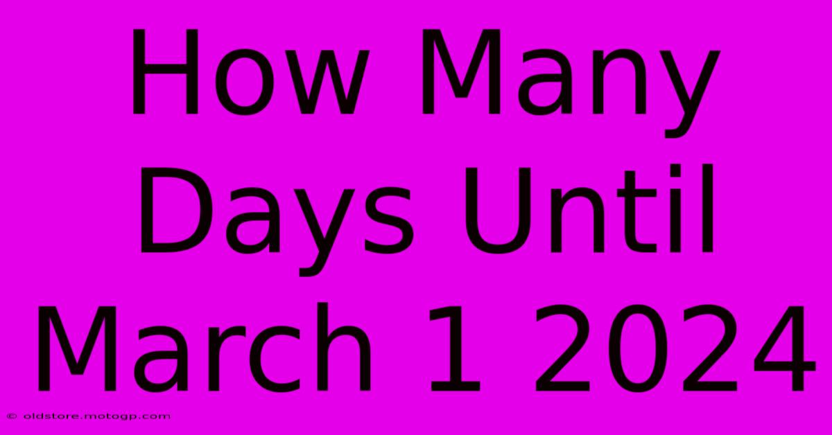 how many days until march 1 2024