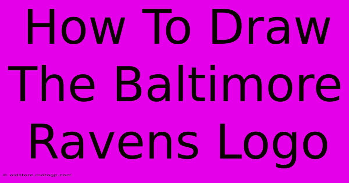 how to draw the baltimore ravens logo