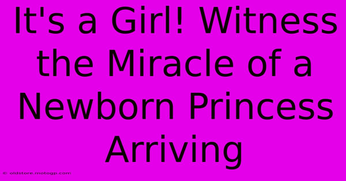 It's A Girl! Witness The Miracle Of A Newborn Princess Arriving