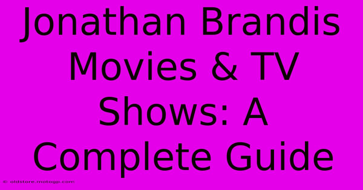 Jonathan Brandis Movies & TV Shows: A Complete Guide