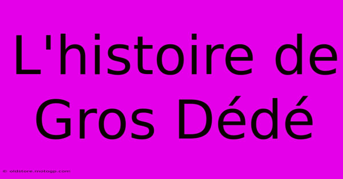 L'histoire De Gros Dédé