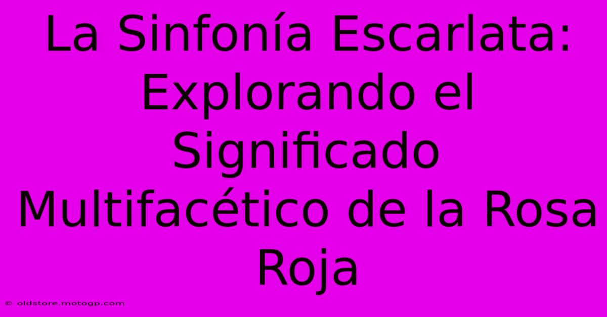 La Sinfonía Escarlata: Explorando El Significado Multifacético De La Rosa Roja