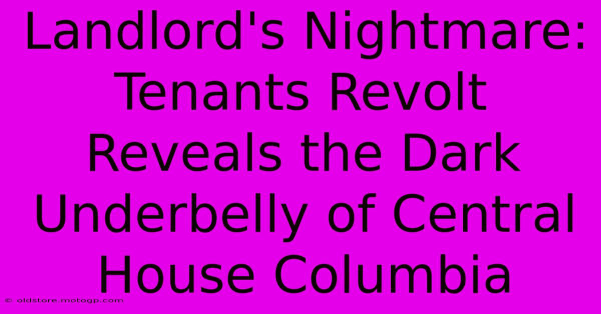 Landlord's Nightmare: Tenants Revolt Reveals The Dark Underbelly Of Central House Columbia