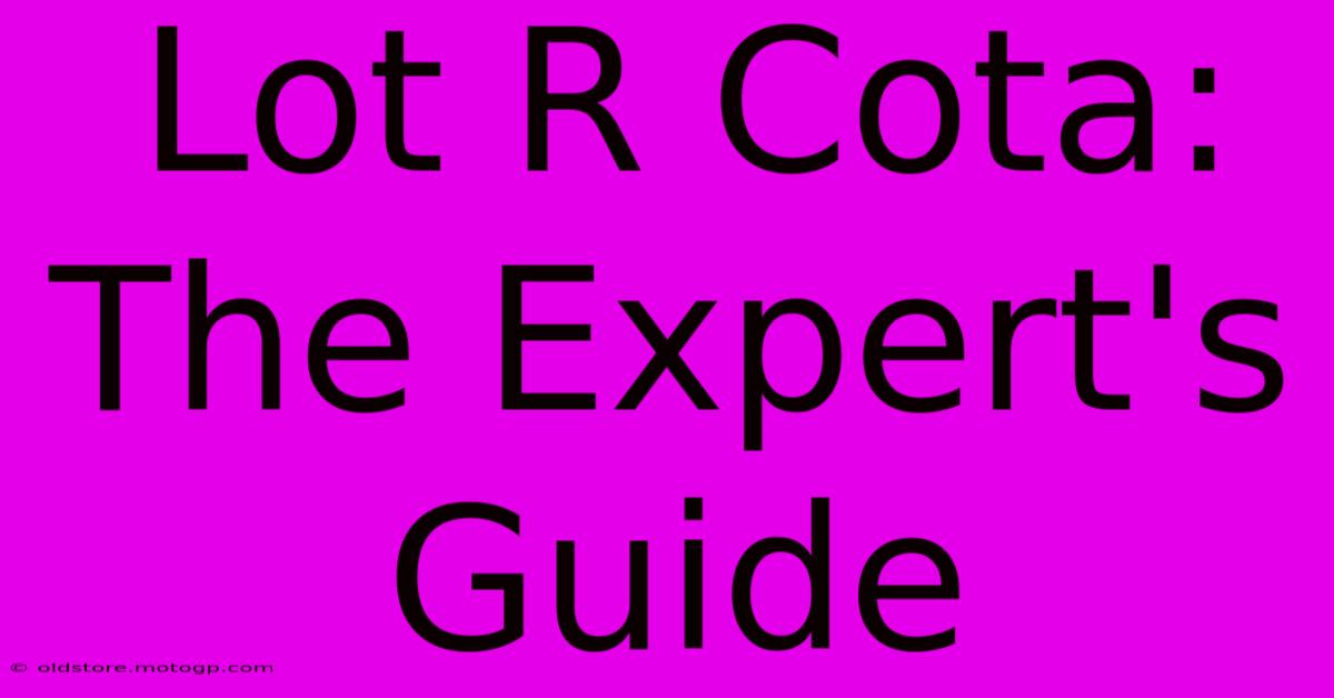 Lot R Cota: The Expert's Guide