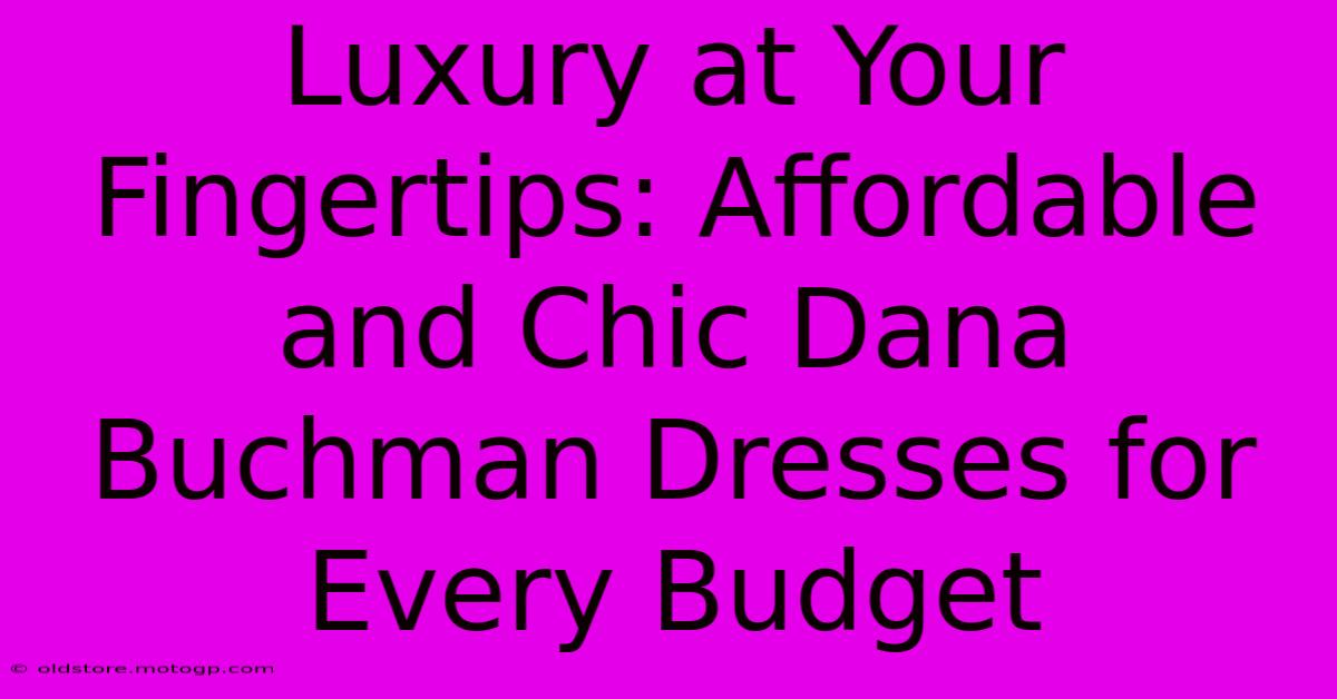 Luxury At Your Fingertips: Affordable And Chic Dana Buchman Dresses For Every Budget