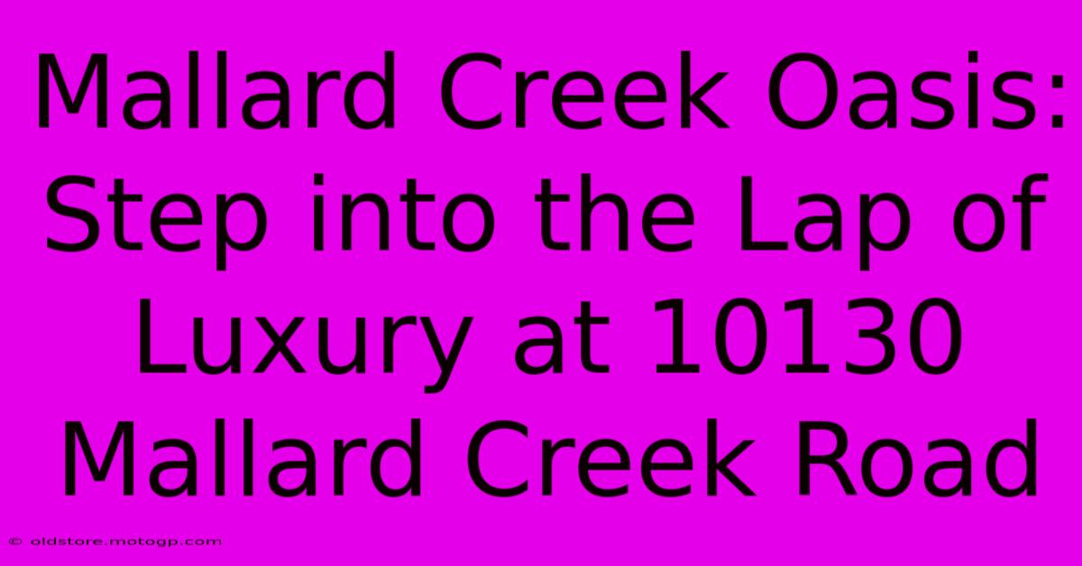 Mallard Creek Oasis: Step Into The Lap Of Luxury At 10130 Mallard Creek Road