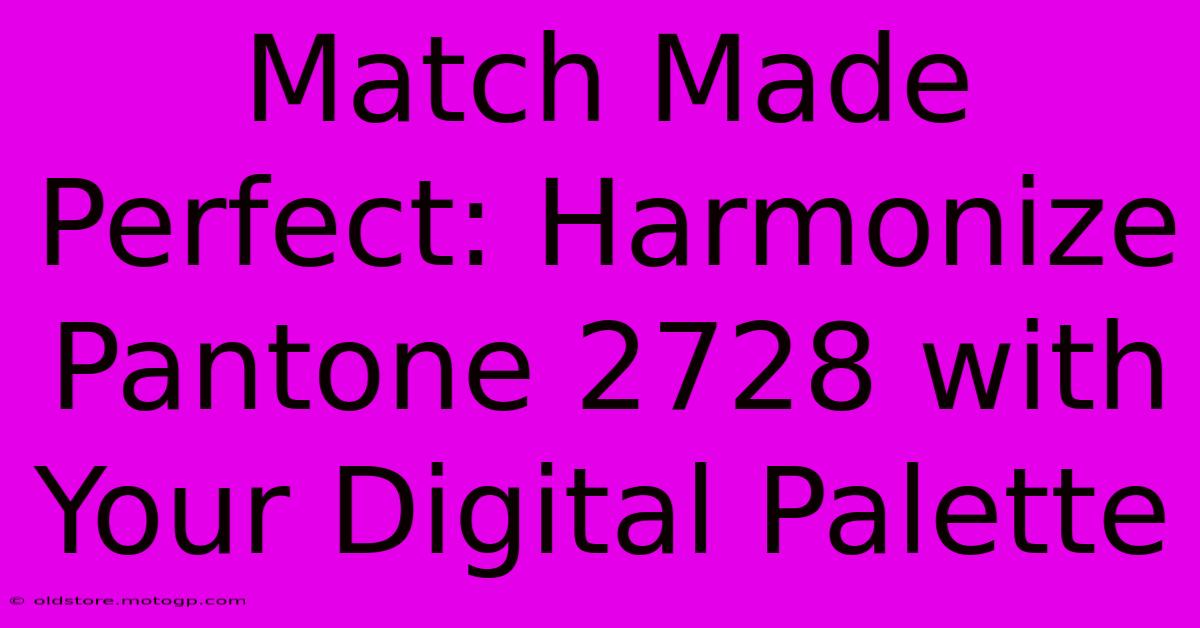 Match Made Perfect: Harmonize Pantone 2728 With Your Digital Palette