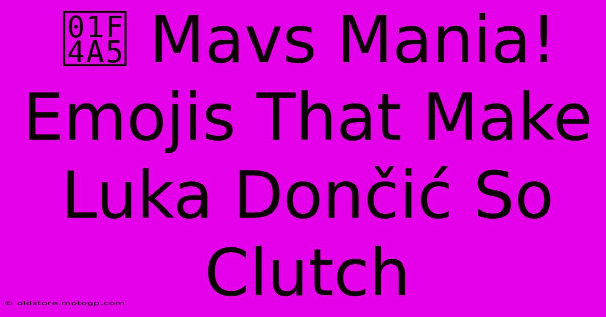 💥 Mavs Mania! Emojis That Make Luka Dončić So Clutch