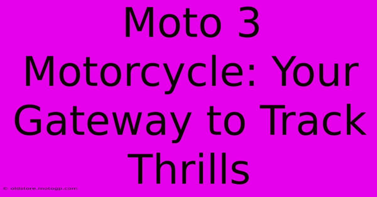 Moto 3 Motorcycle: Your Gateway To Track Thrills