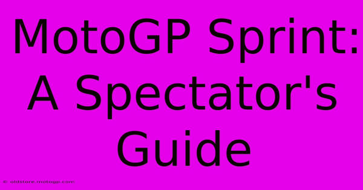 MotoGP Sprint: A Spectator's Guide