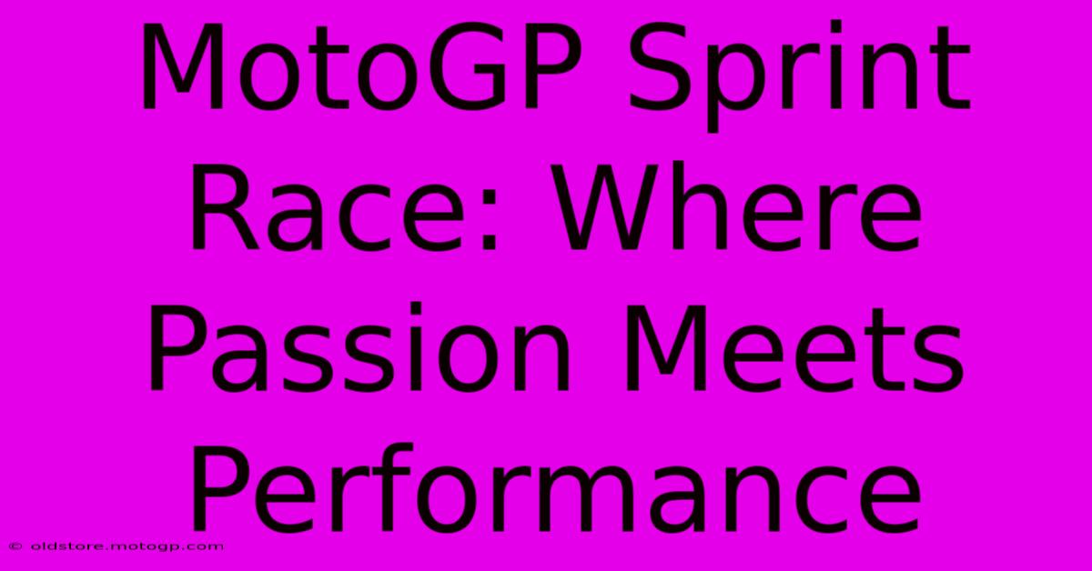 MotoGP Sprint Race: Where Passion Meets Performance