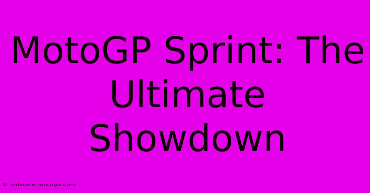 MotoGP Sprint: The Ultimate Showdown