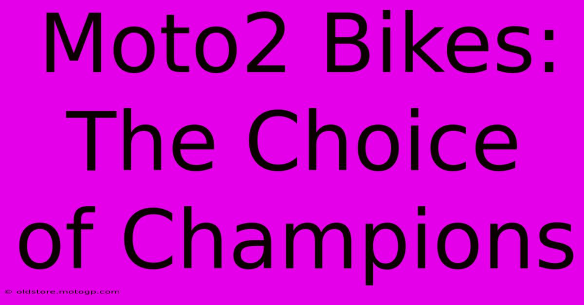 Moto2 Bikes: The Choice Of Champions