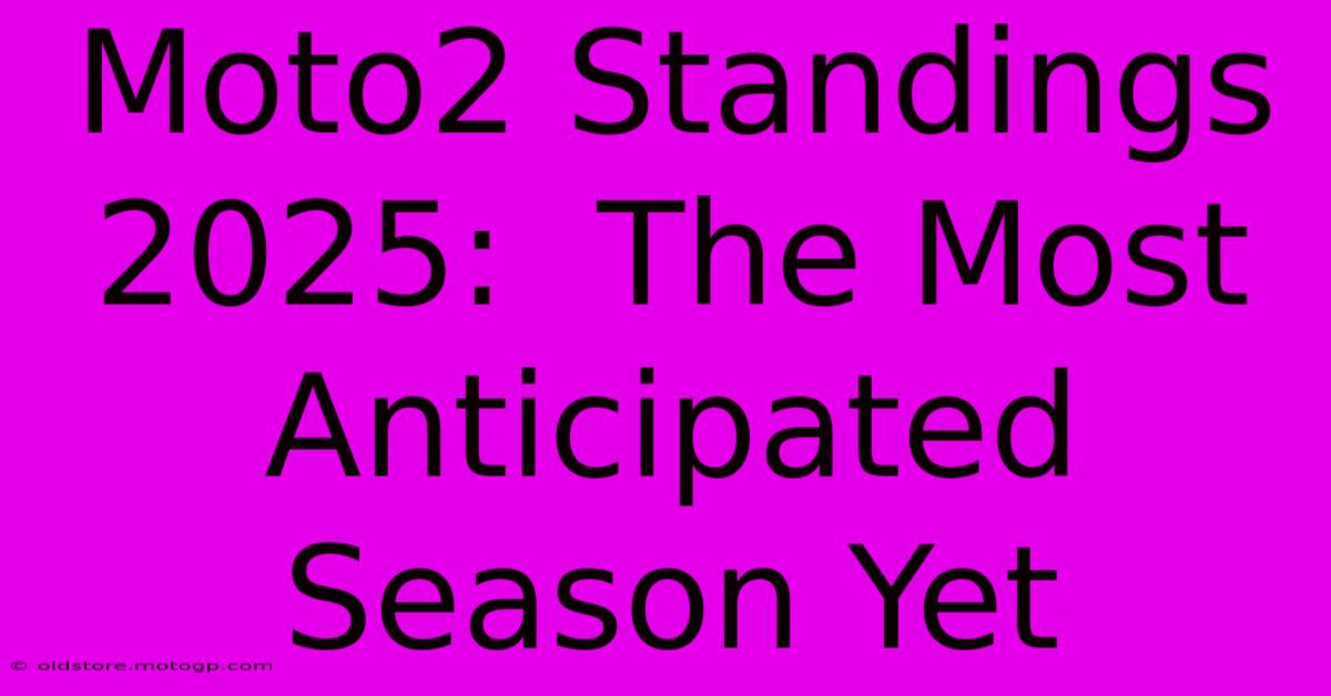 Moto2 Standings 2025:  The Most Anticipated Season Yet