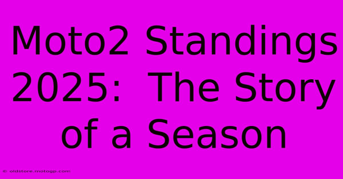 Moto2 Standings 2025:  The Story Of A Season