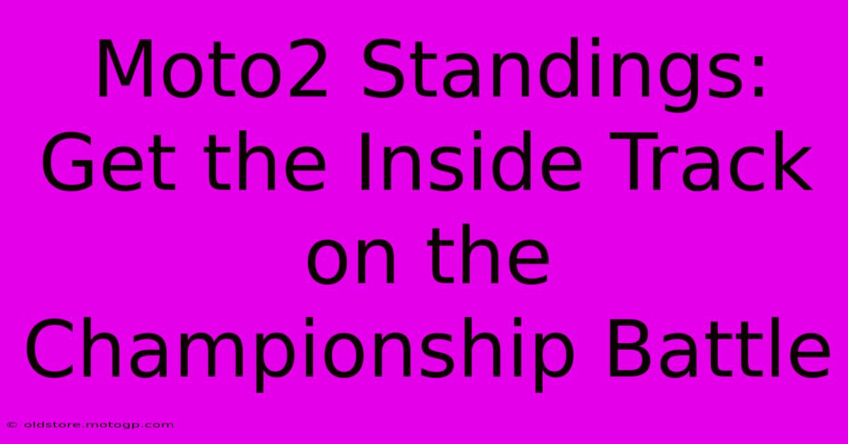 Moto2 Standings: Get The Inside Track On The Championship Battle