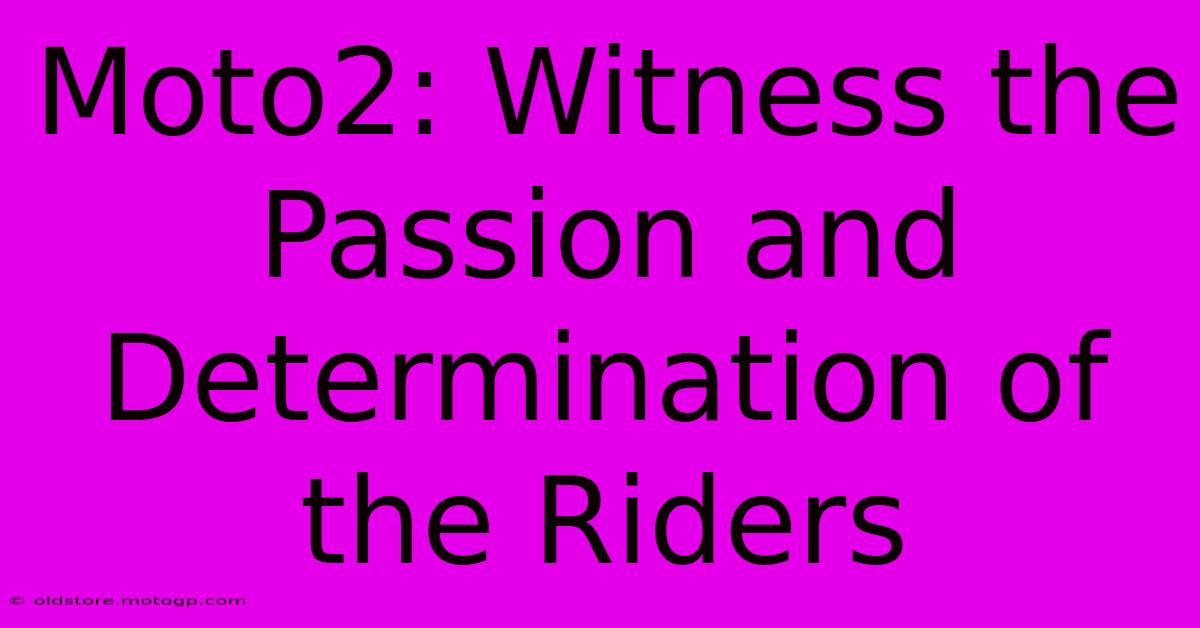 Moto2: Witness The Passion And Determination Of The Riders