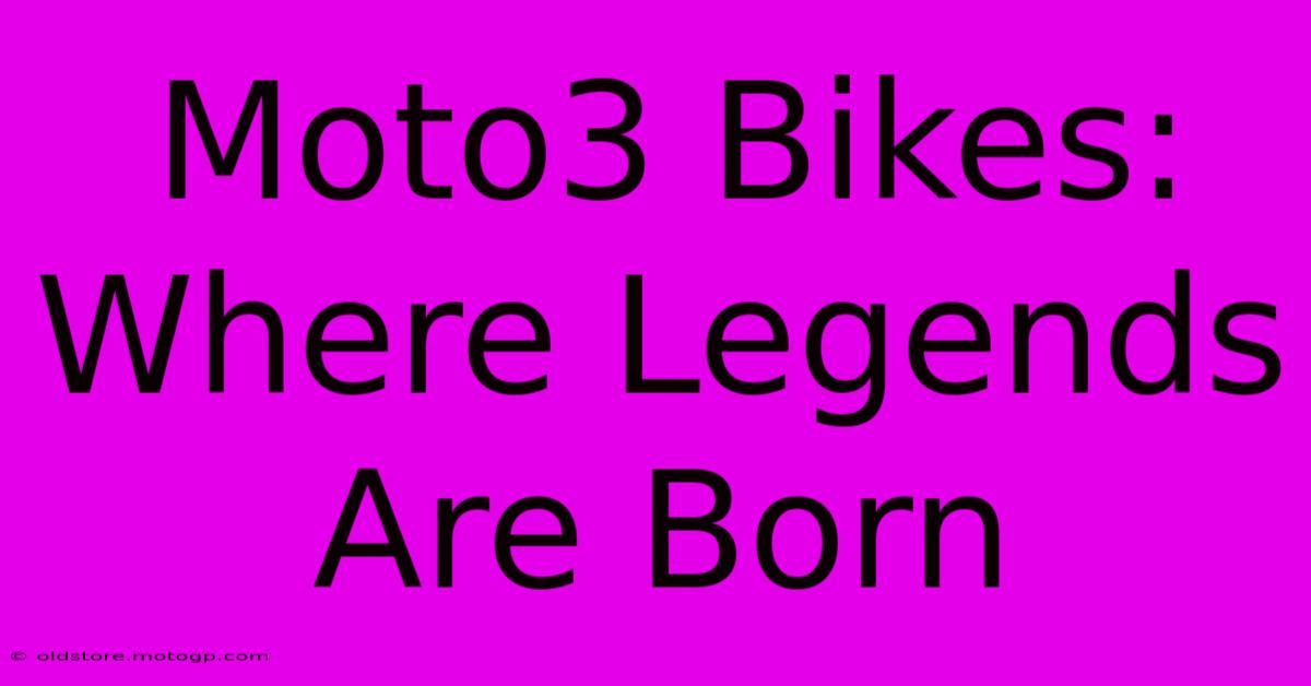 Moto3 Bikes: Where Legends Are Born