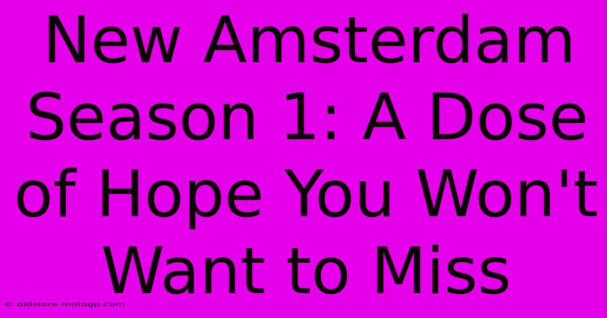 New Amsterdam Season 1: A Dose Of Hope You Won't Want To Miss