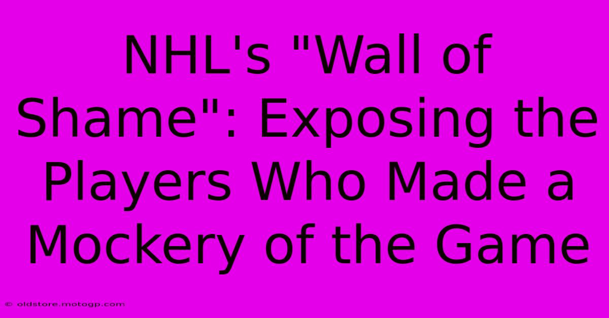 NHL's 