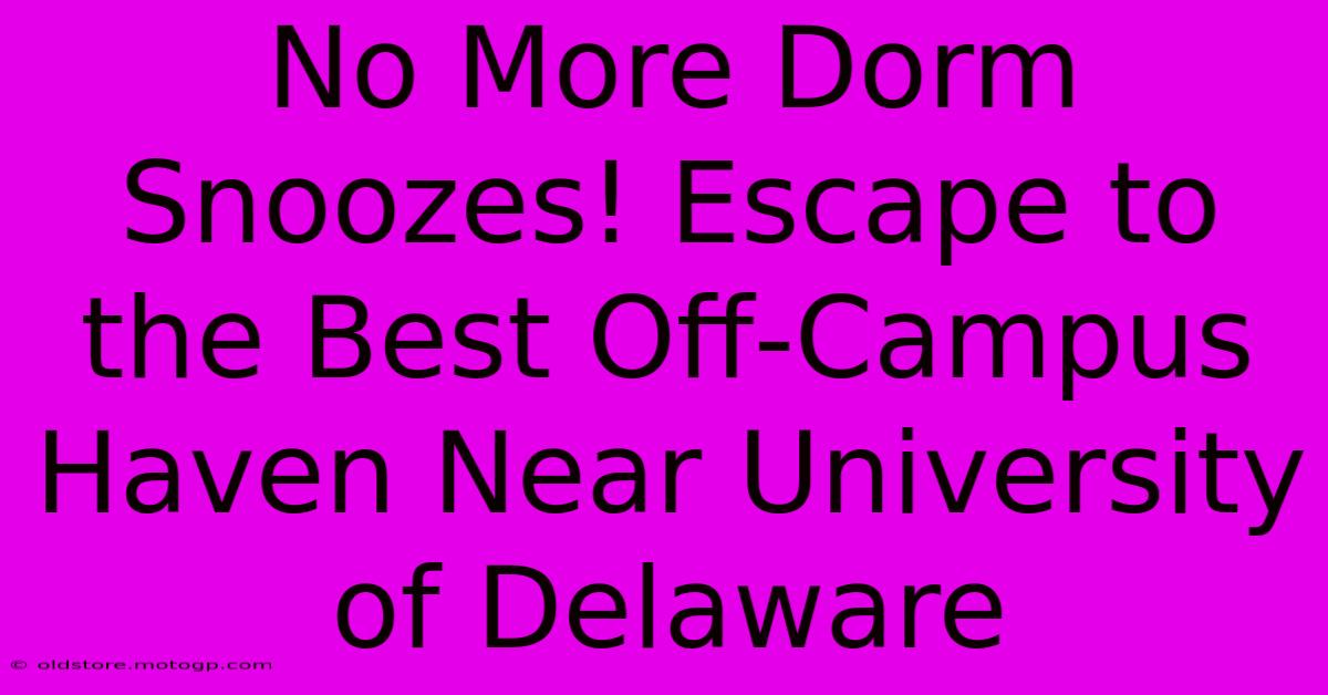 No More Dorm Snoozes! Escape To The Best Off-Campus Haven Near University Of Delaware