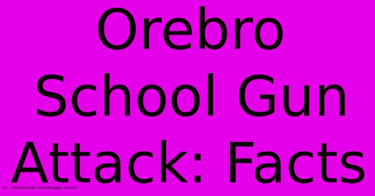 Orebro School Gun Attack: Facts