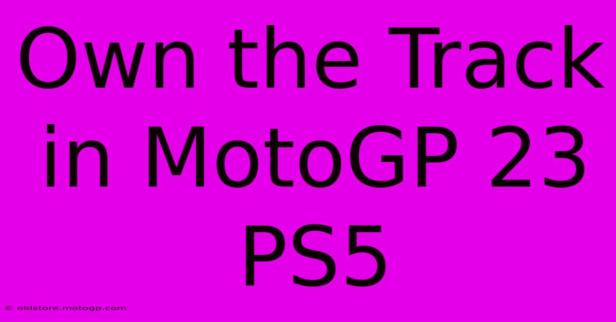 Own The Track In MotoGP 23 PS5