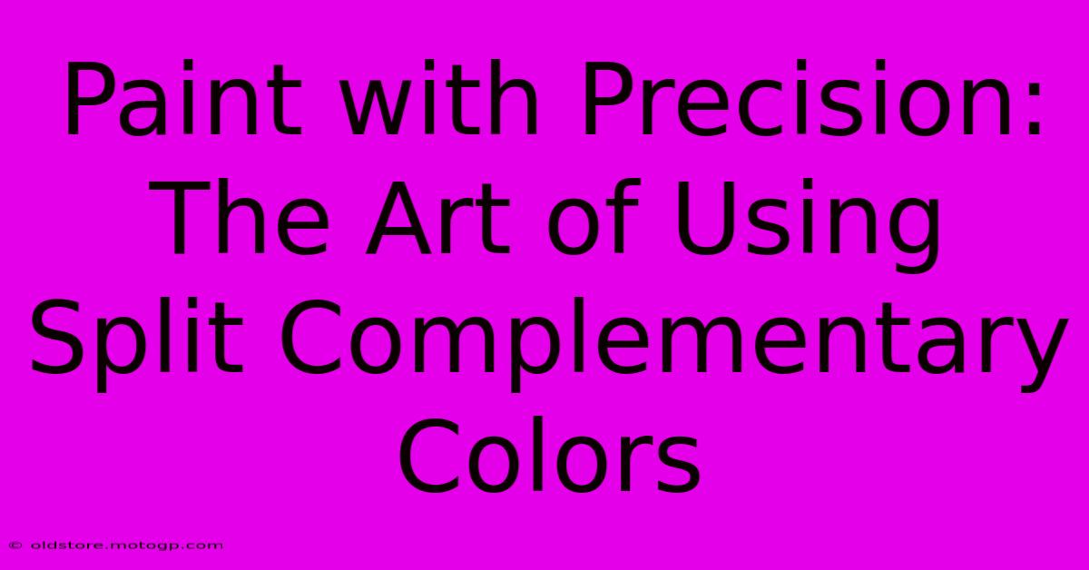 Paint With Precision: The Art Of Using Split Complementary Colors