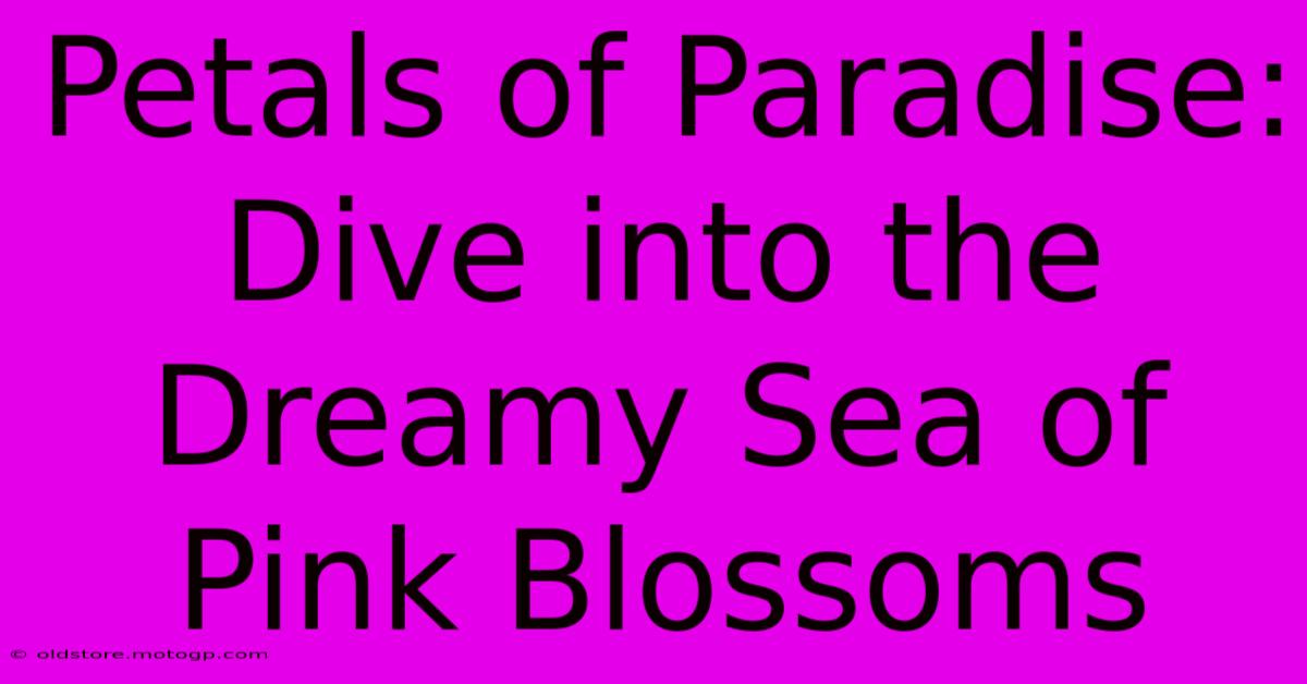 Petals Of Paradise: Dive Into The Dreamy Sea Of Pink Blossoms