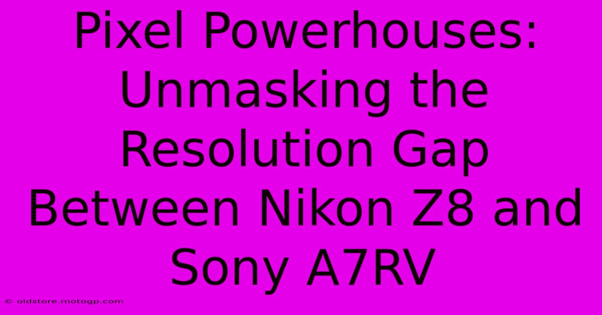 Pixel Powerhouses: Unmasking The Resolution Gap Between Nikon Z8 And Sony A7RV