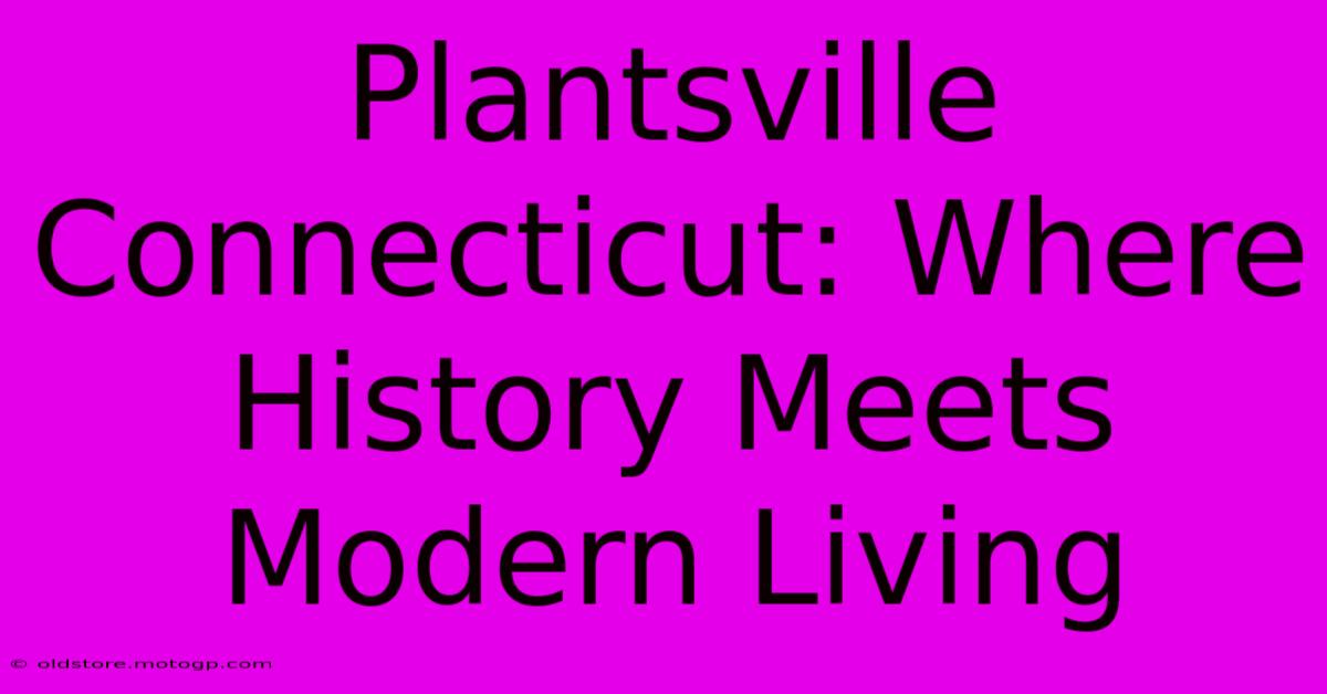 Plantsville Connecticut: Where History Meets Modern Living