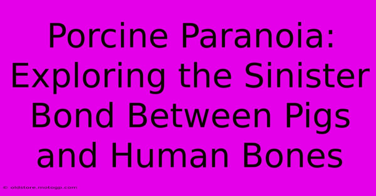 Porcine Paranoia: Exploring The Sinister Bond Between Pigs And Human Bones