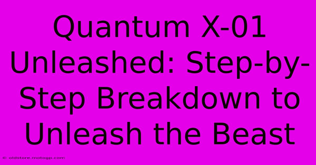 Quantum X-01 Unleashed: Step-by-Step Breakdown To Unleash The Beast