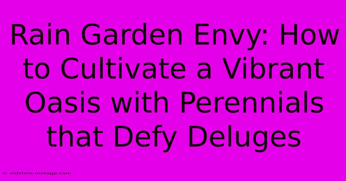 Rain Garden Envy: How To Cultivate A Vibrant Oasis With Perennials That Defy Deluges