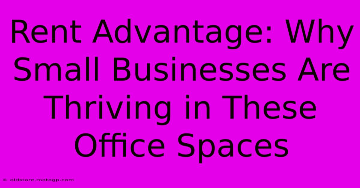 Rent Advantage: Why Small Businesses Are Thriving In These Office Spaces