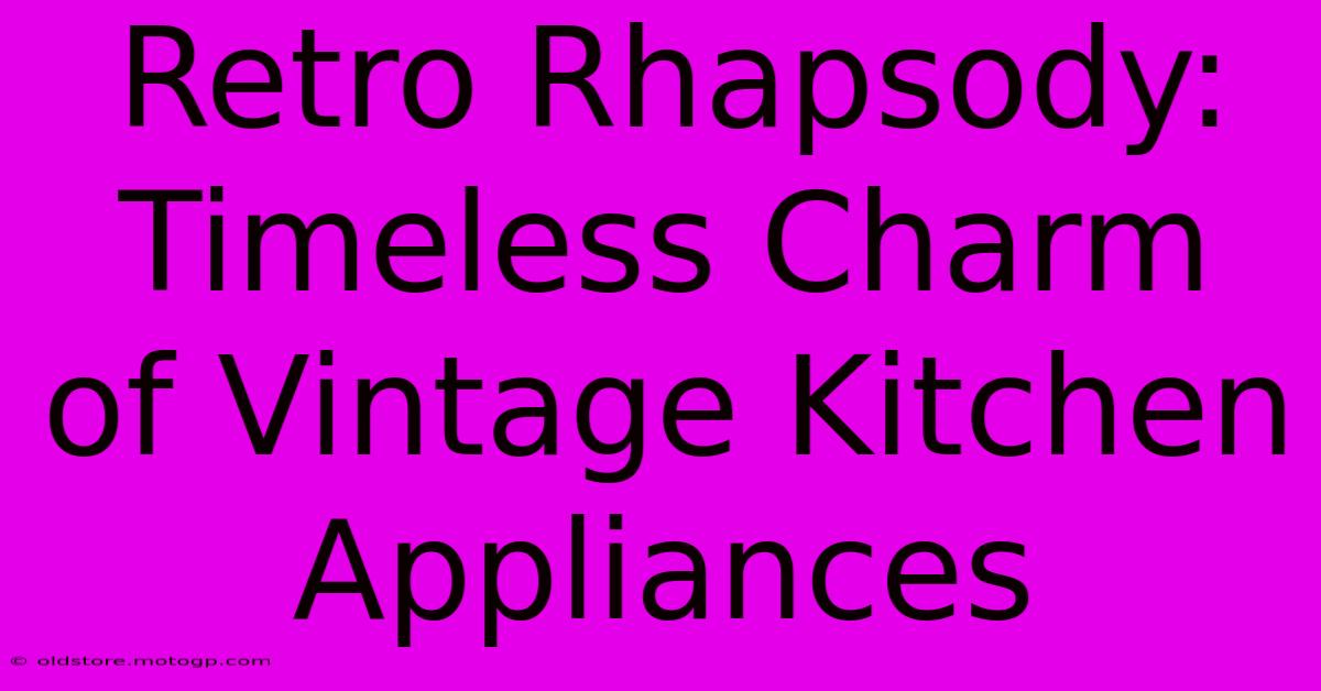 Retro Rhapsody: Timeless Charm Of Vintage Kitchen Appliances