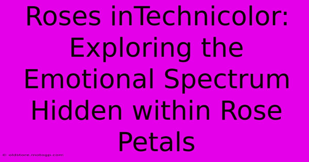 Roses InTechnicolor: Exploring The Emotional Spectrum Hidden Within Rose Petals