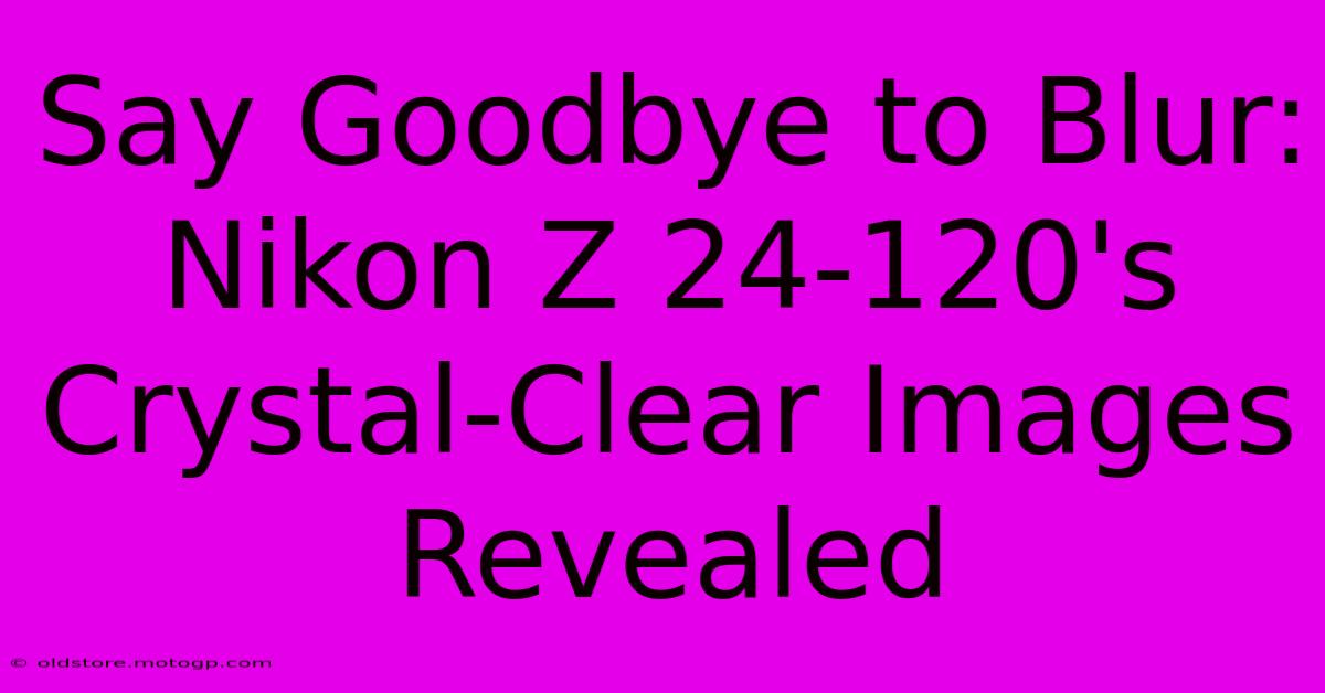 Say Goodbye To Blur: Nikon Z 24-120's Crystal-Clear Images Revealed