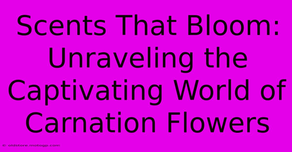 Scents That Bloom: Unraveling The Captivating World Of Carnation Flowers