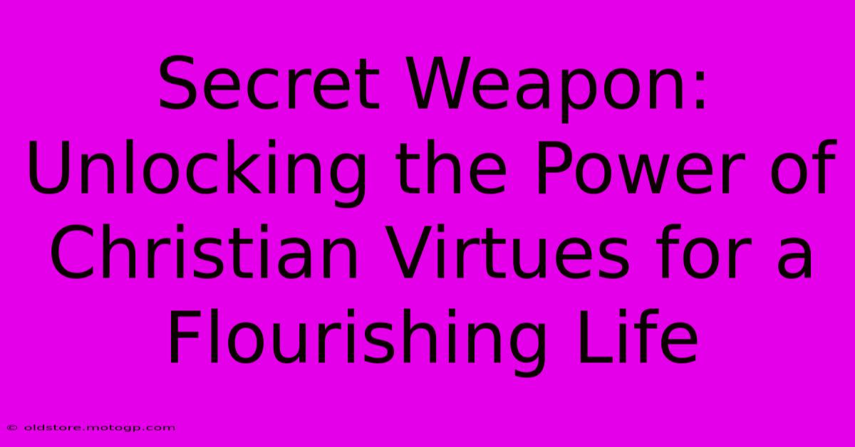 Secret Weapon: Unlocking The Power Of Christian Virtues For A Flourishing Life