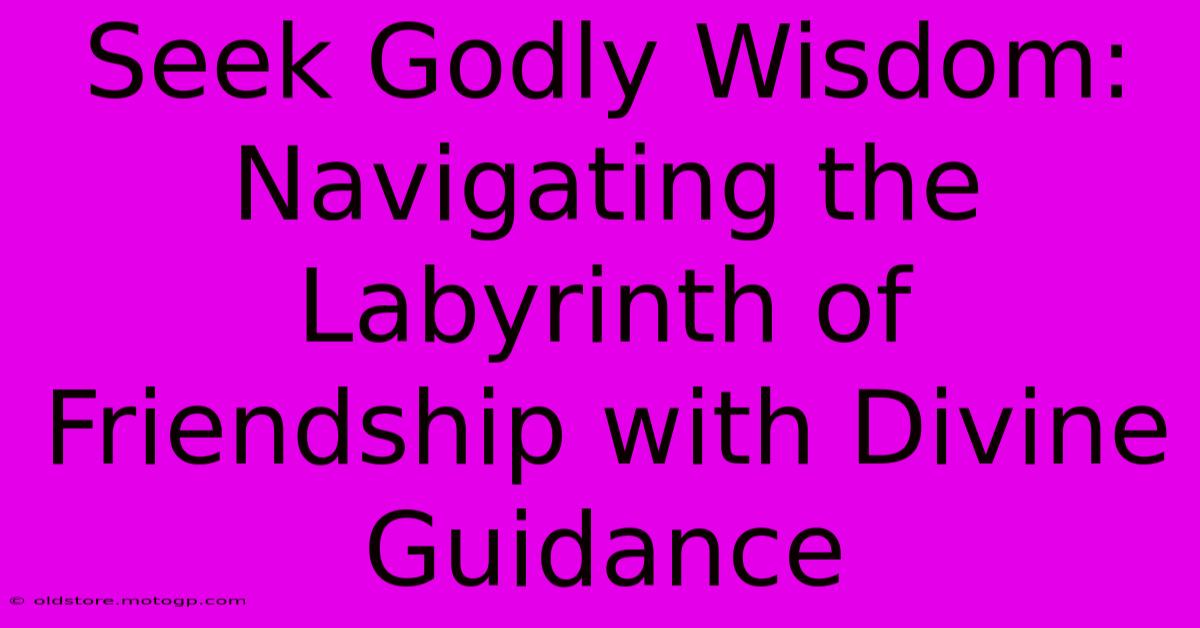 Seek Godly Wisdom: Navigating The Labyrinth Of Friendship With Divine Guidance