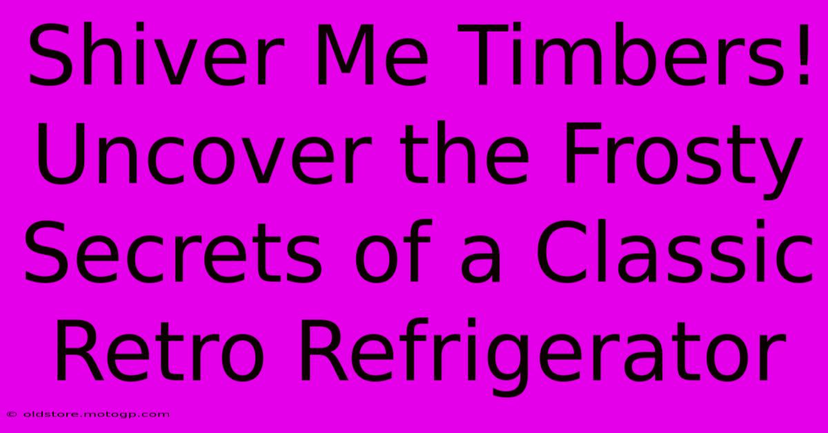 Shiver Me Timbers! Uncover The Frosty Secrets Of A Classic Retro Refrigerator