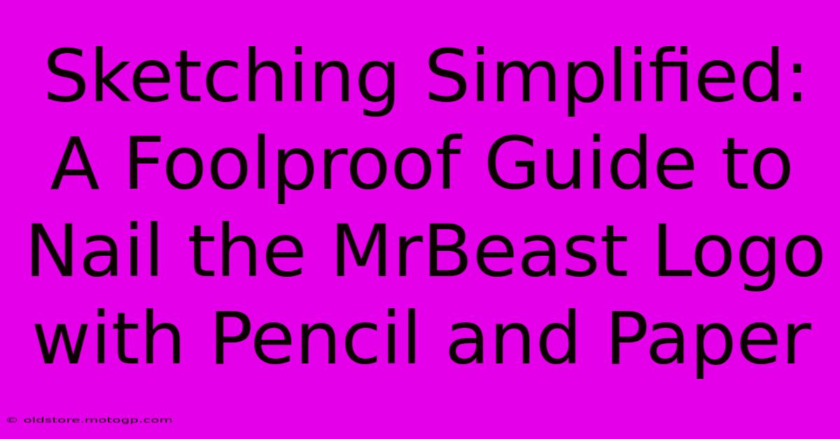 Sketching Simplified: A Foolproof Guide To Nail The MrBeast Logo With Pencil And Paper