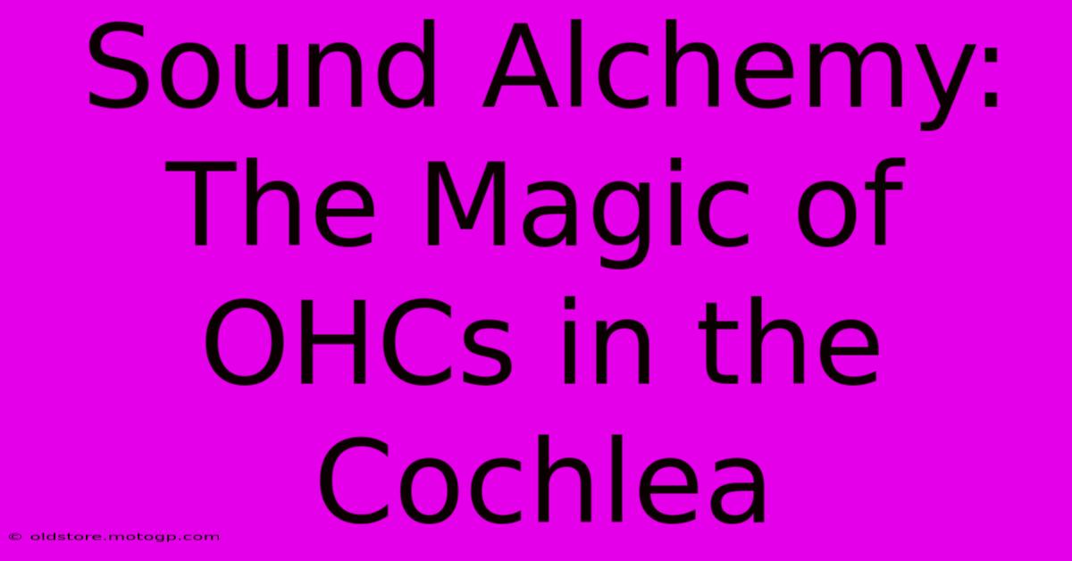 Sound Alchemy: The Magic Of OHCs In The Cochlea