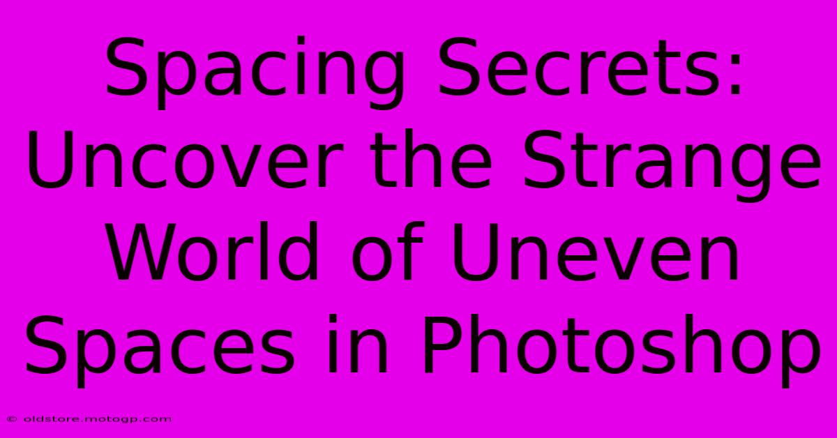 Spacing Secrets: Uncover The Strange World Of Uneven Spaces In Photoshop