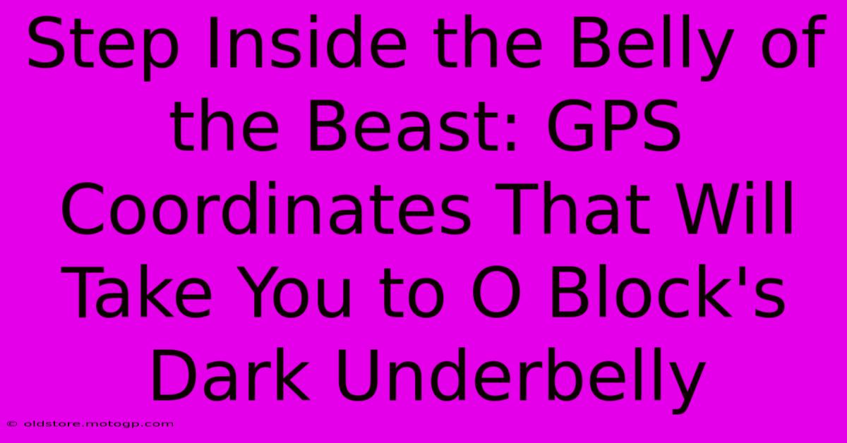 Step Inside The Belly Of The Beast: GPS Coordinates That Will Take You To O Block's Dark Underbelly