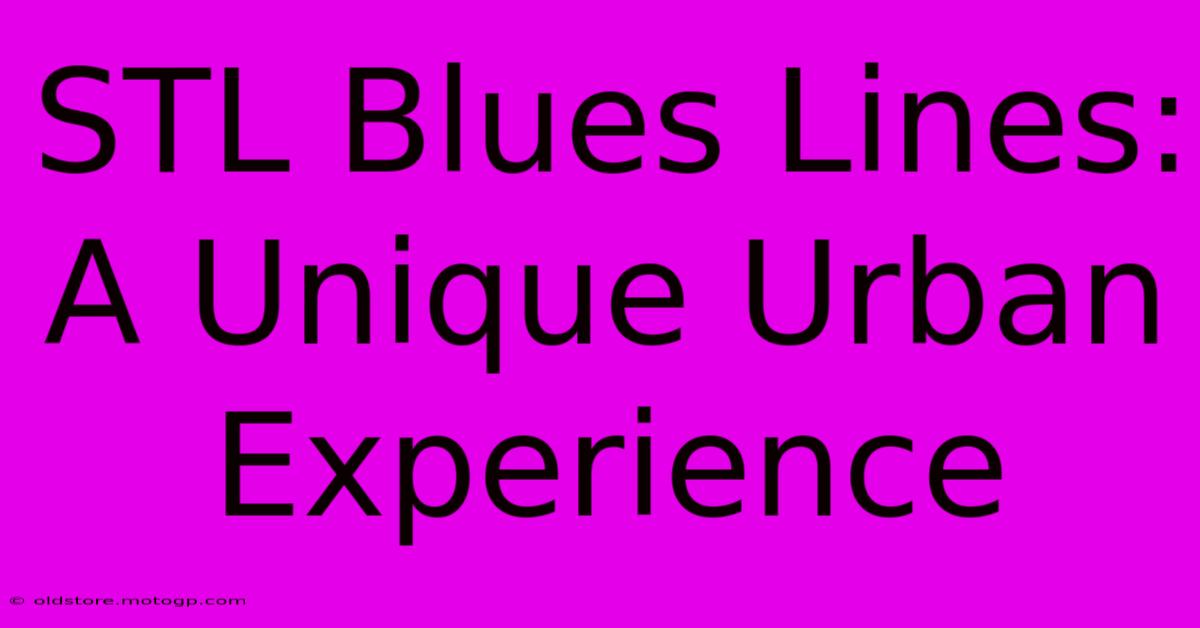 STL Blues Lines: A Unique Urban Experience