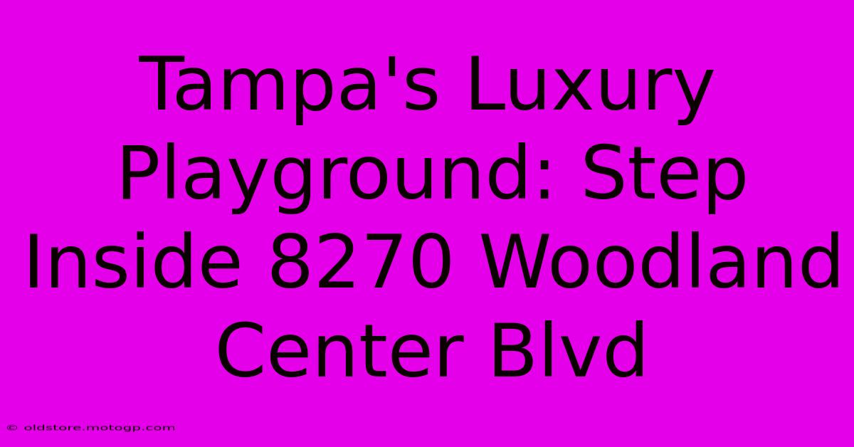 Tampa's Luxury Playground: Step Inside 8270 Woodland Center Blvd