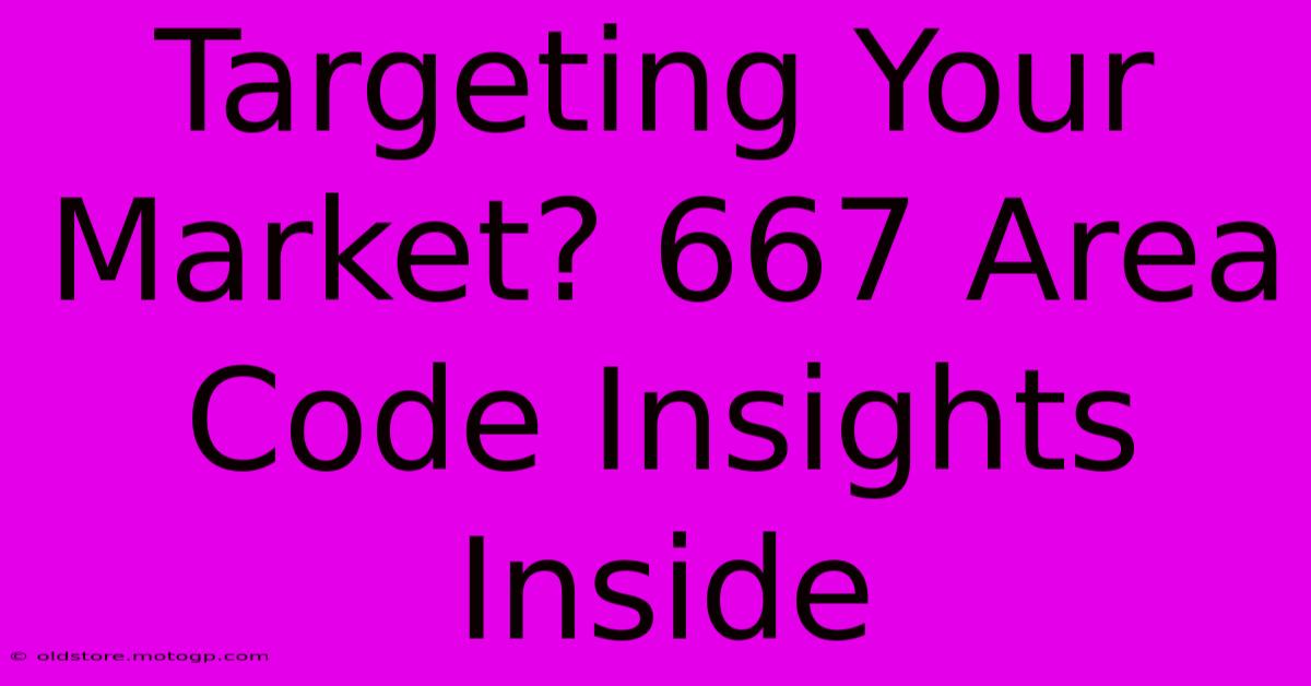 Targeting Your Market? 667 Area Code Insights Inside