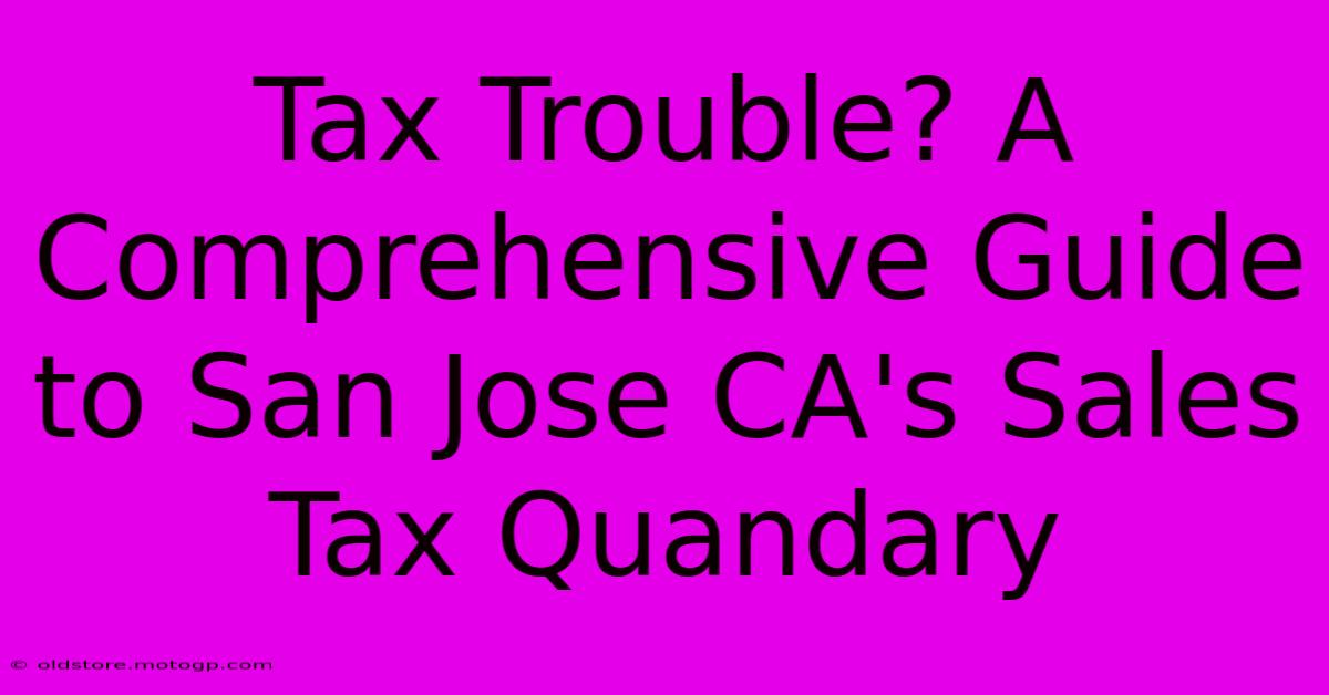 Tax Trouble? A Comprehensive Guide To San Jose CA's Sales Tax Quandary